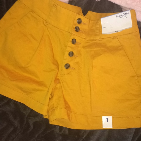 Green & yellow midi shorts - Picture 5 of 8